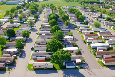 A trailer park community